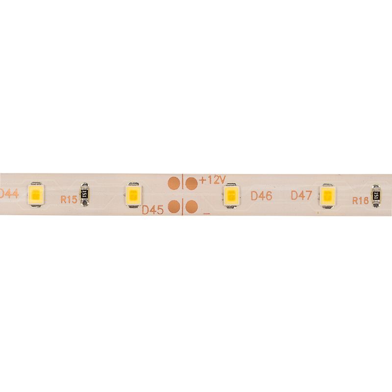 Лента светодиодная 12В, SMD2835, 4,8Вт/м, 60 LED/м, 3000К, 10мм, 5м, IP65 LAMPER - Фото 2