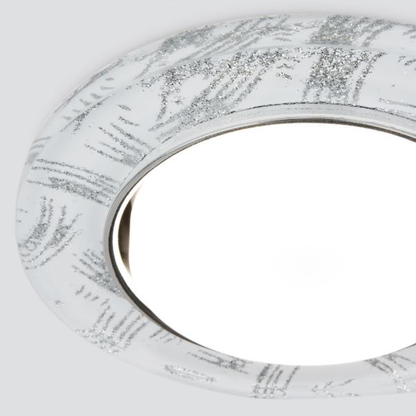 Светильник точечный 1062 GX53 WH/SL белый/серебро Elektrostandard - Фото 3