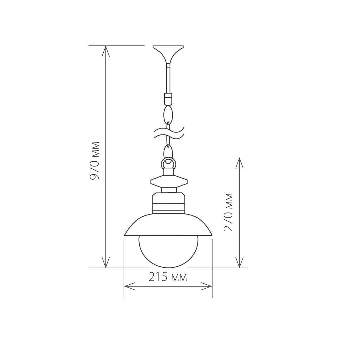 Светильник уличный подвесной IP44 Talli H черный GL 3002H Elektrostandard - Фото 6