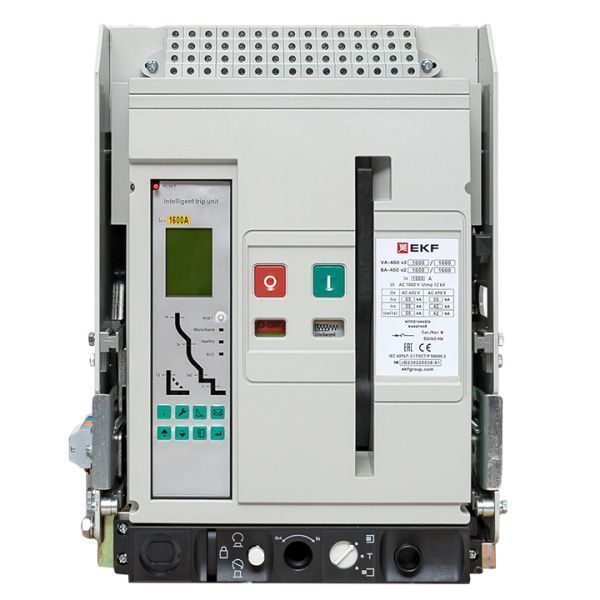 ВА-450 1600/1600А 3P 65кА выкат., корзина гориз., ETU(220В AC) LCD ModBus-RTU, мп/нр/вкл.к.(220В AC), ав/доп. 1CO/2NO+4CO