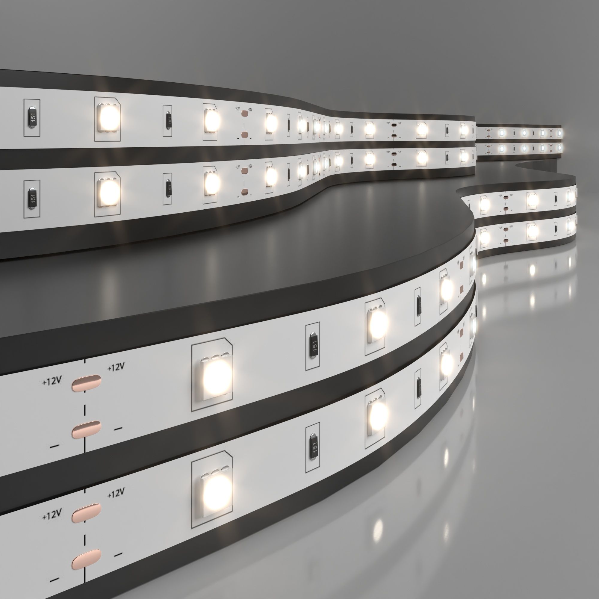 Лента светодиодная 12V 7,2W 30Led 5050 IP20 дневной белый, 5м Elektrostandard