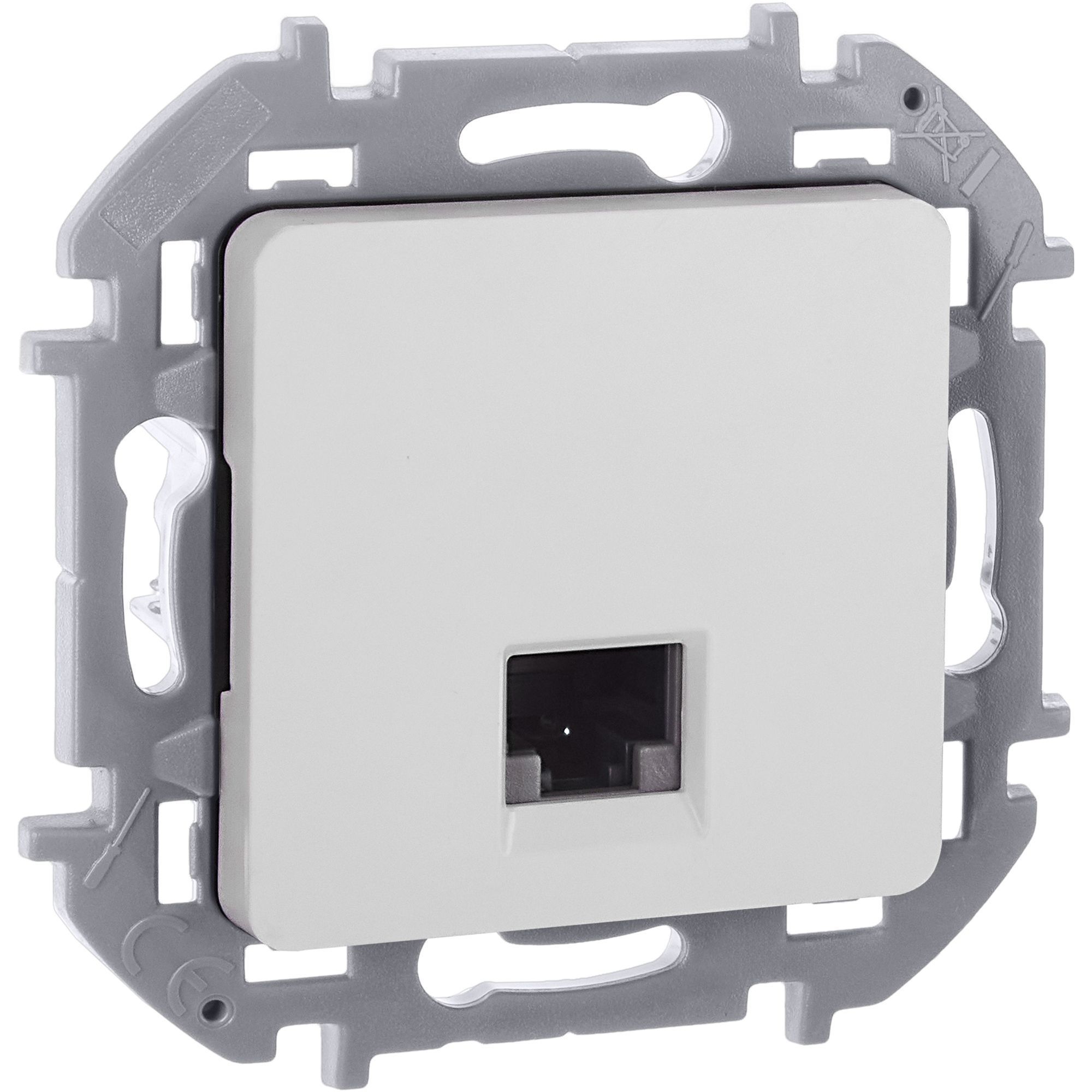 INSPIRIA Розетка компьютерная RJ45 категория 5Е UTP белый 673825