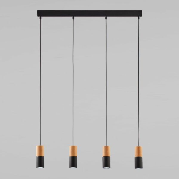 Подвесной светильник 6311 Elit Black Wood черный;светлое дерево Eurosvet