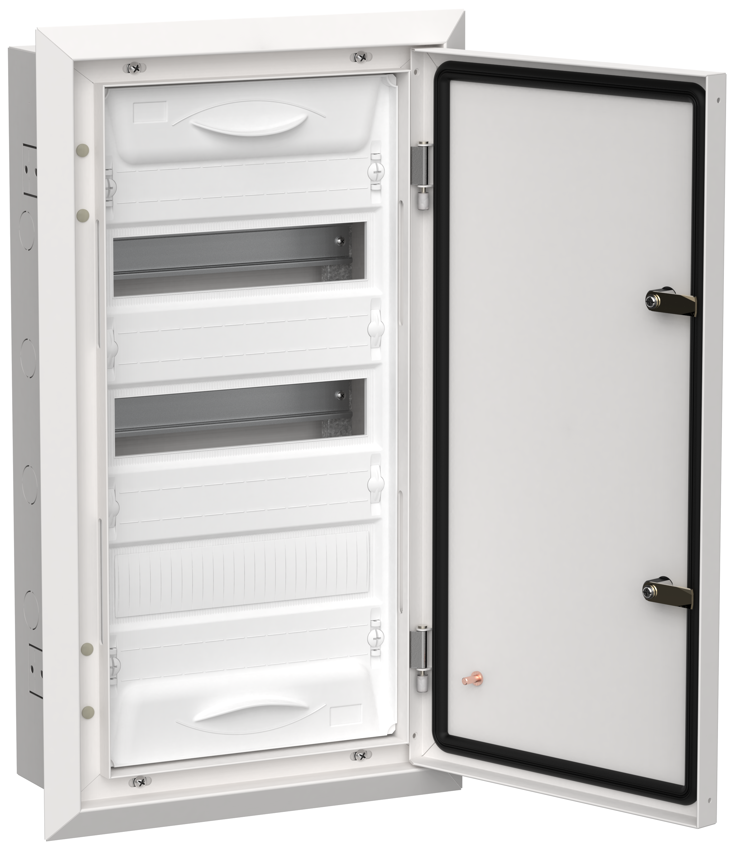 TITAN 5 Корпус металлический ЩРв-36 (1х36) 630х365х130мм IP31 белый (одна дверь) IEK