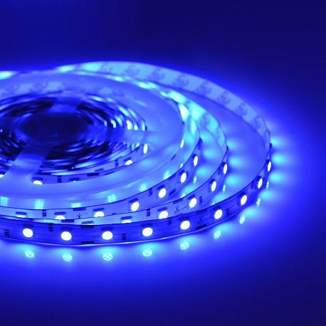 Лента светодиодная СТ smd5050 60д/м 12В IP20 5м синий Apeyron - Фото 2