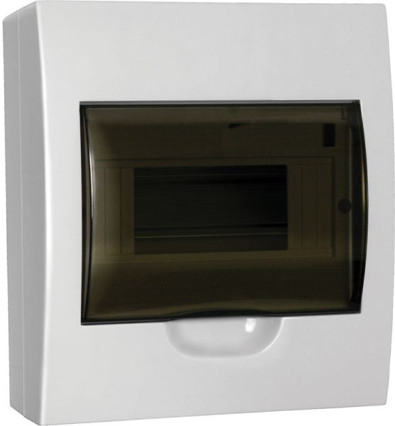 Корпус пластиковый ЩРН-П-8 черная прозрачная дверь IP41 GENERICA