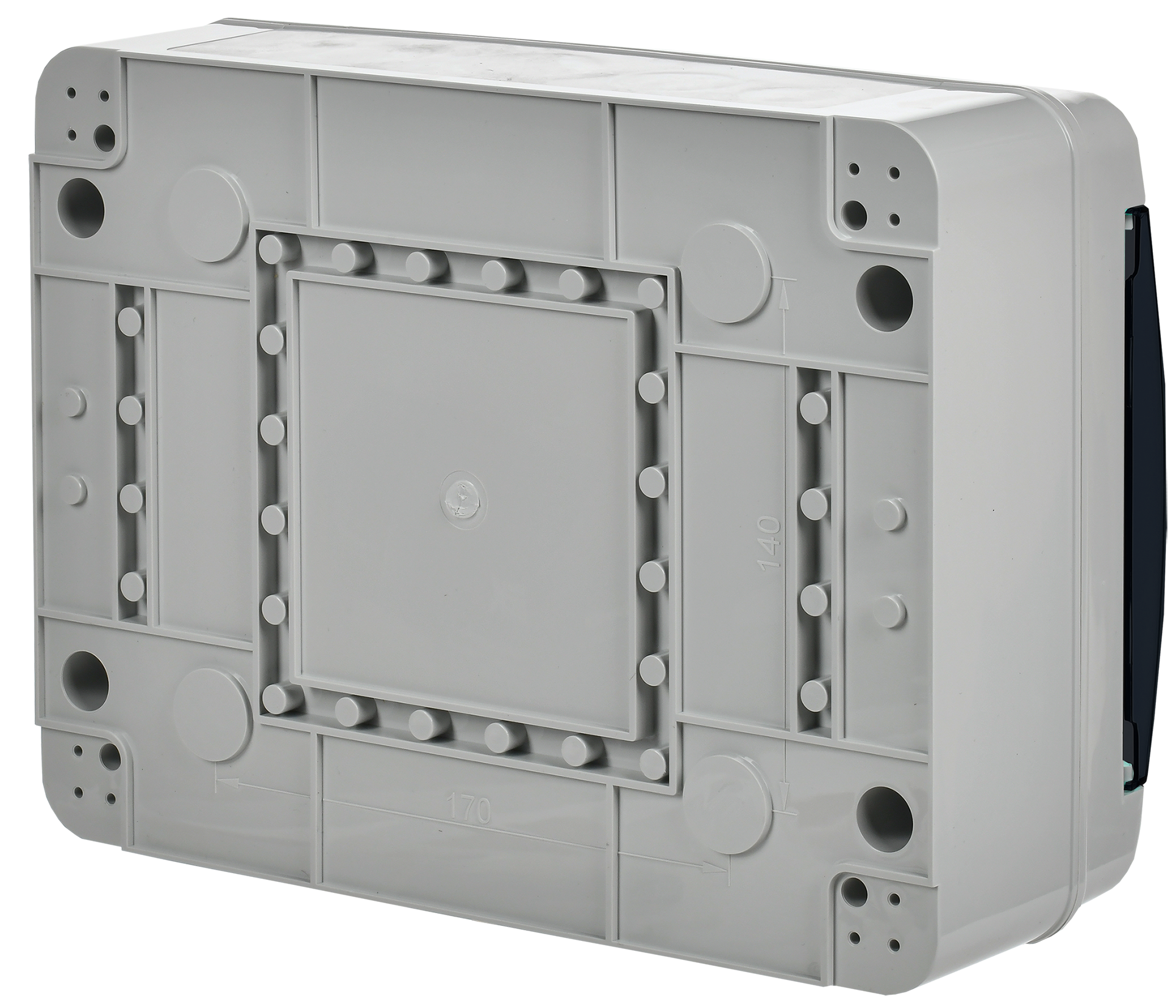 TEKFOR Корпус пластиковый КМПн-12 IP65 черная прозрачная дверь IEK - Фото 6