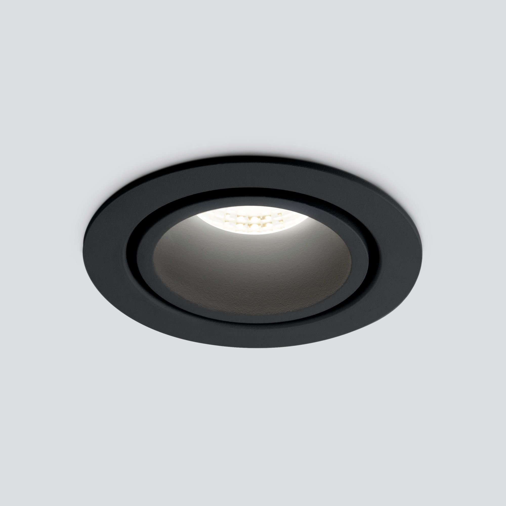 Светильник светодиодный встраиваемый точечный 15267/LED 7W 4200K черный Elektrostandard - Фото 3