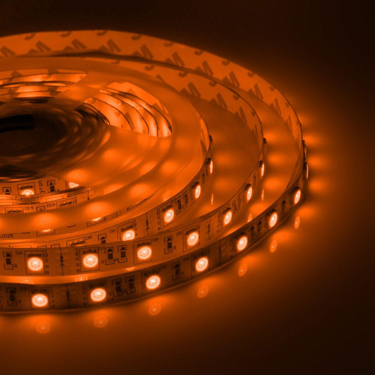 Лента светодиодная СТ smd5050 30д/м 12В IP20 5м RGB Apeyron - Фото 14