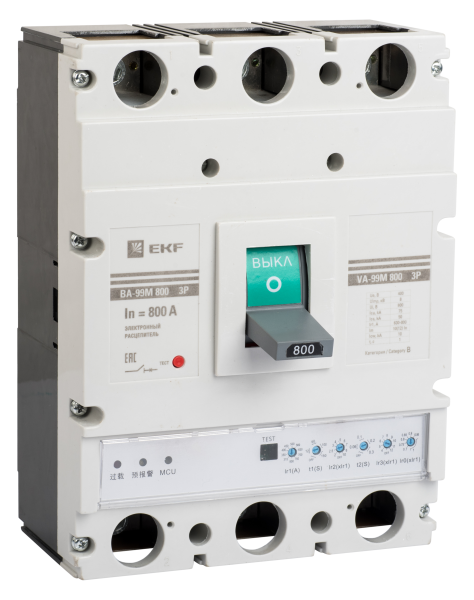 ВА-99М 800/800А 3P 75кА с электронным расцепителем EKF