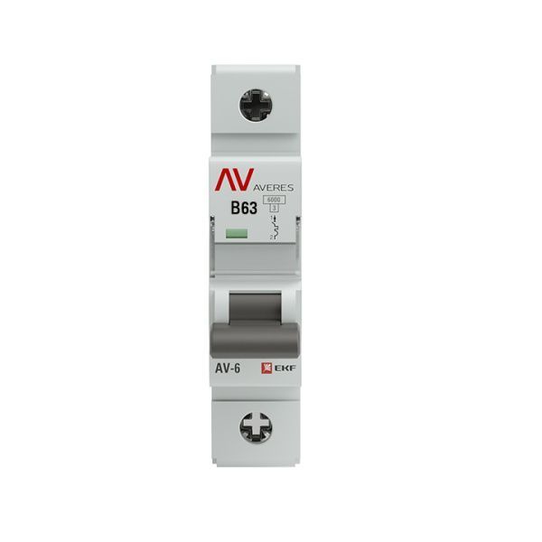 AV-6 1P 63A (B) 6kA EKF AVERES - Фото 4