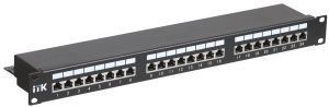 ITK 1U патч-панель кат.5E STP 24 порта (Dual) с кабельным органайзером PP24-1UC5ES-D05
