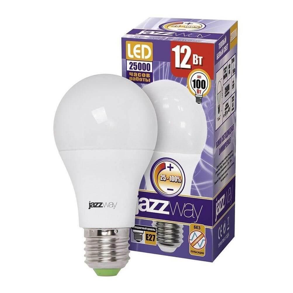 Лампа PLED- DIM A60  12w 3000K 1060 Lm E27 230/50  Jazzway