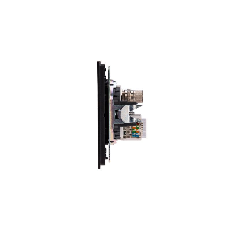 Розетка STRONG компьютерная RJ45 кат6 + TV с/у антрацит KRANZ - Фото 3