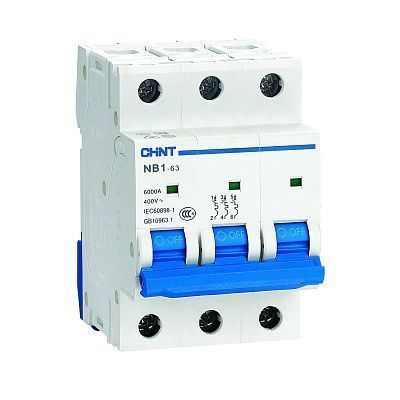 Автоматический выключатель NB1-63 3P 25A 6кА х-ка C (DB) (R) CHINT