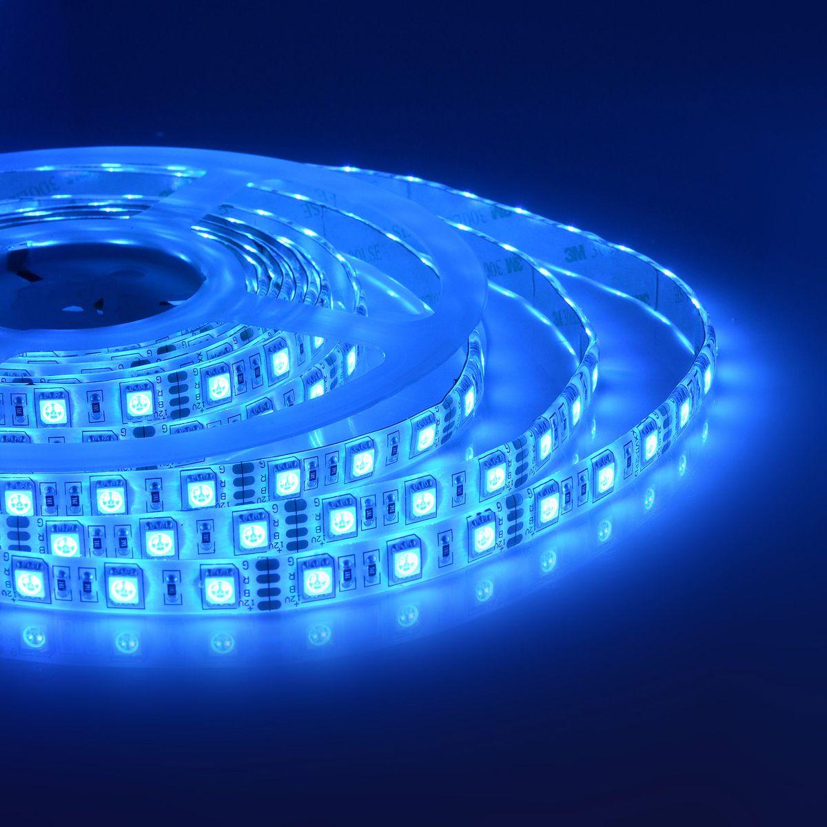 Лента светодиодная СТ smd5050 60д/м 12В IP65 5м RGB Apeyron - Фото 23
