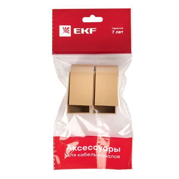 Заглушка (25х25) (4 шт) свет. дерево EKF-Plast - Фото 2