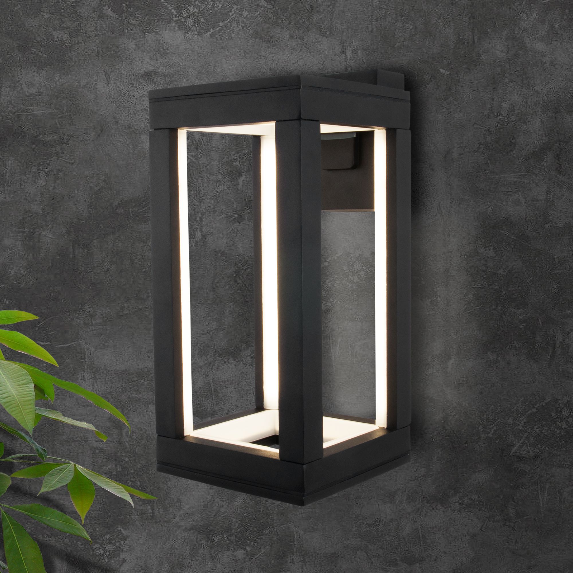 Светильник светодиодный уличный настенный Frame LED IP54 1527 TECHNO LED черный Elektrostandard - Фото 2