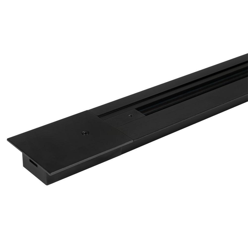 Шинопровод для трековых систем PTR/R 2M-BL чёрный 2м (встраиваемый) Jazzway