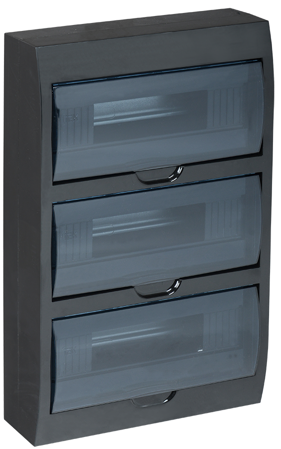 KREPTA 3 Корпус пластиковый ЩРН-П-36 IP41 черный IEK