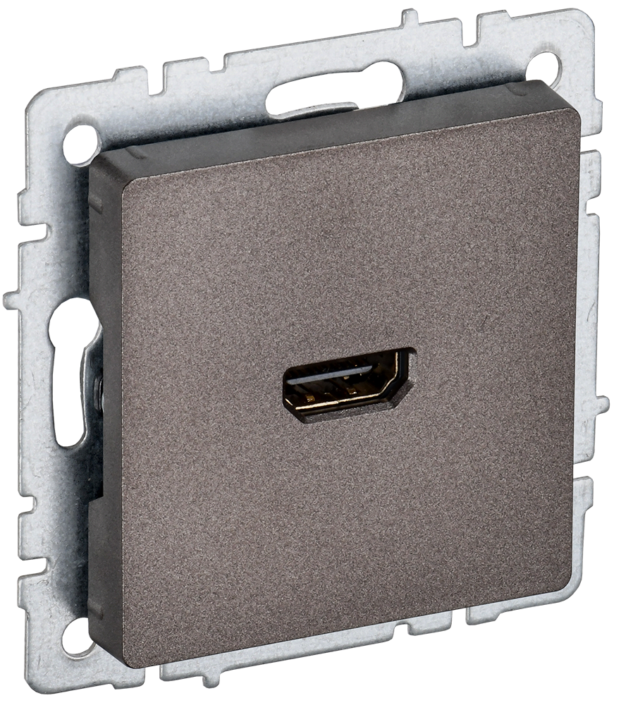 BRITE Розетка HDMI РHDMI-0-БрТБ темная бронза IEK