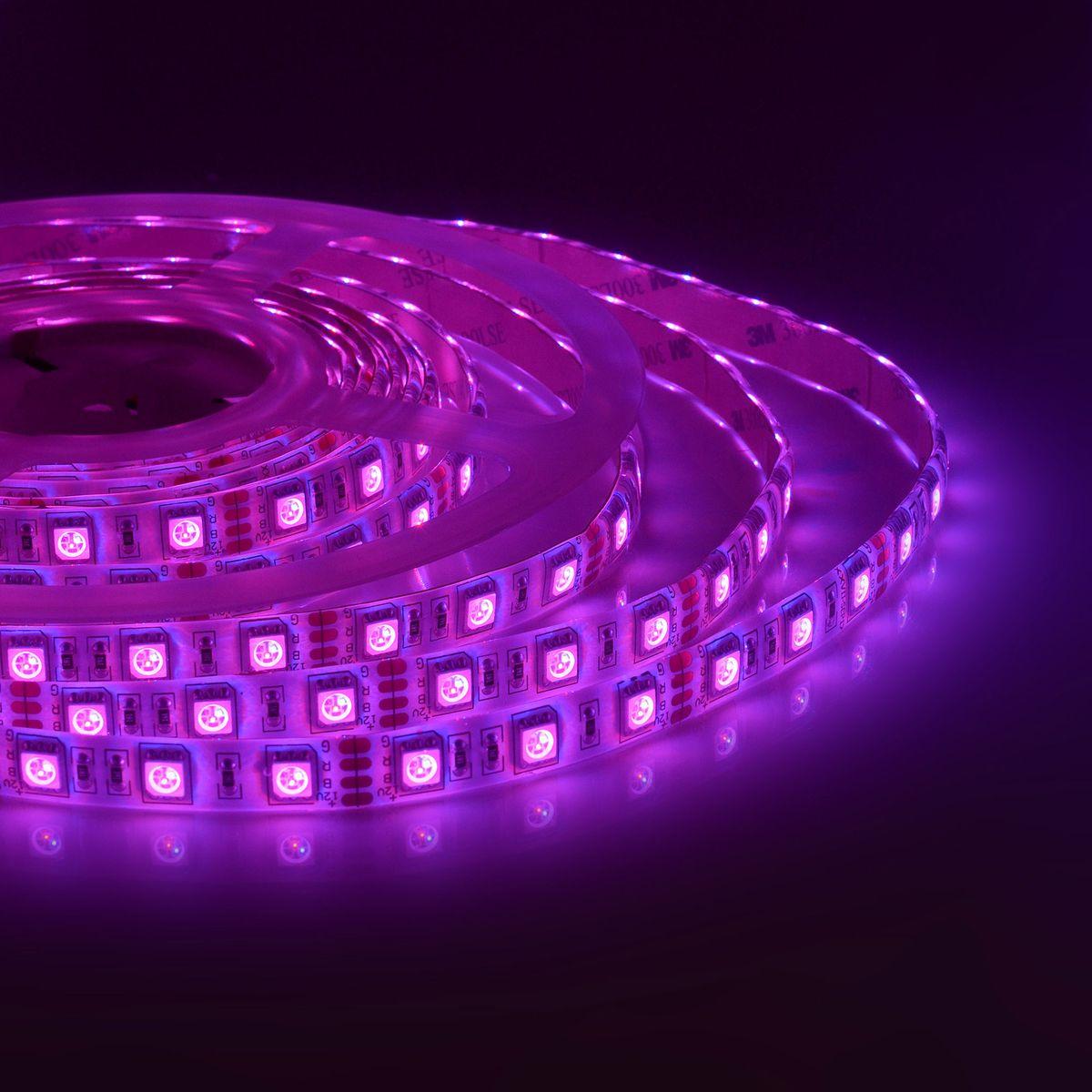 Лента светодиодная СТ smd5050 60д/м 12В IP65 5м RGB Apeyron - Фото 32