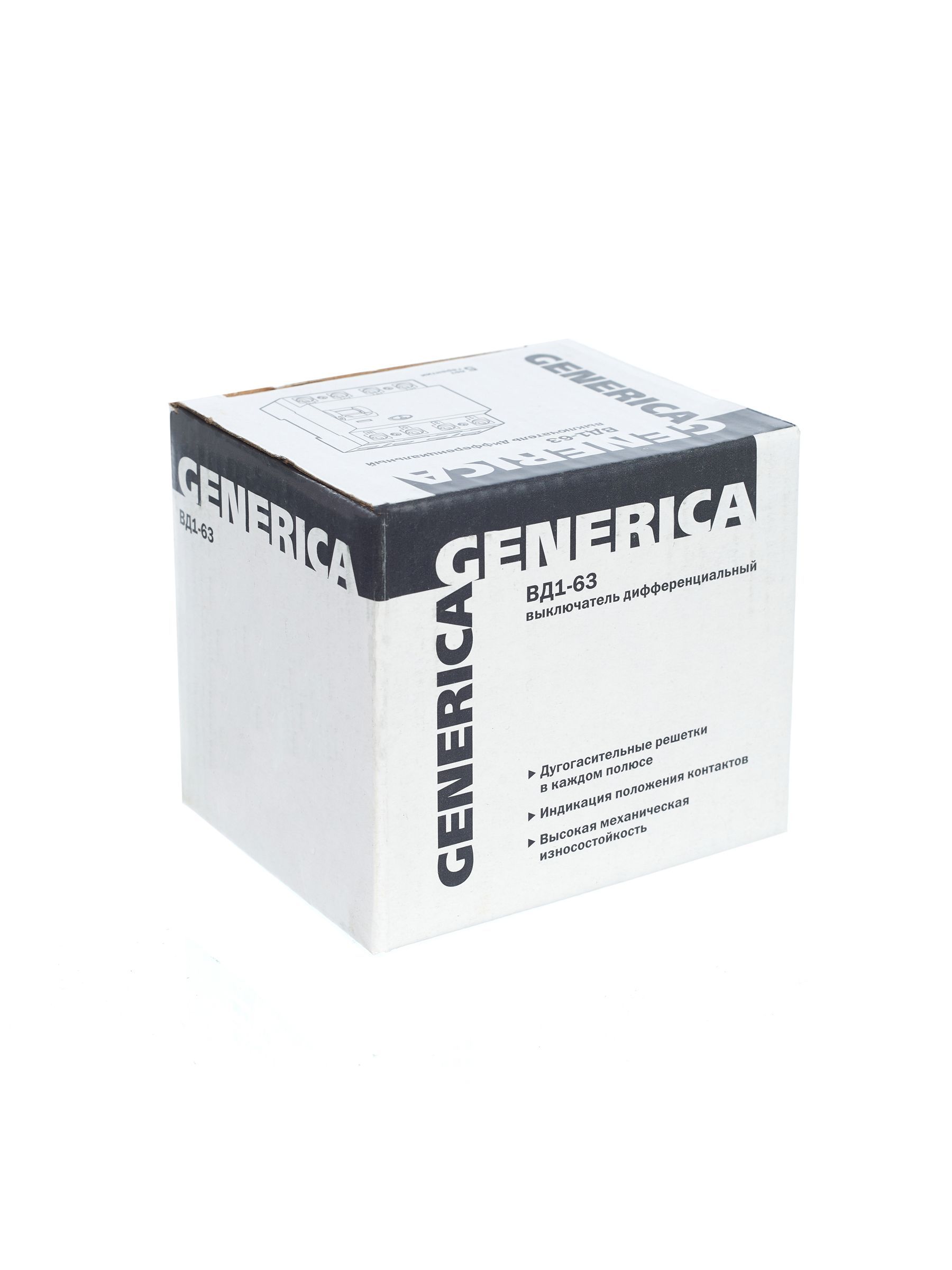 Выключатель дифференциальный (УЗО) ВД1-63 4Р 25А 100мА GENERICA - Фото 9