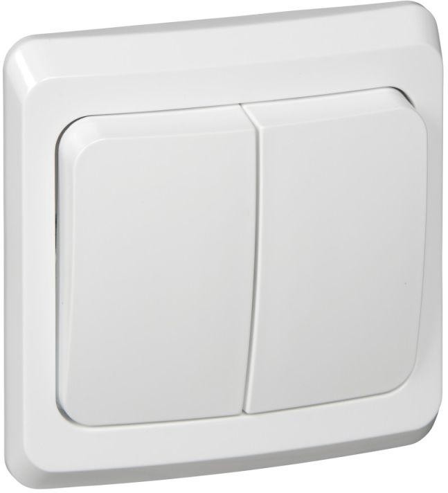 Выключатель 2-кл. СП Этюд 10А IP20 бел. SE BC10-002B