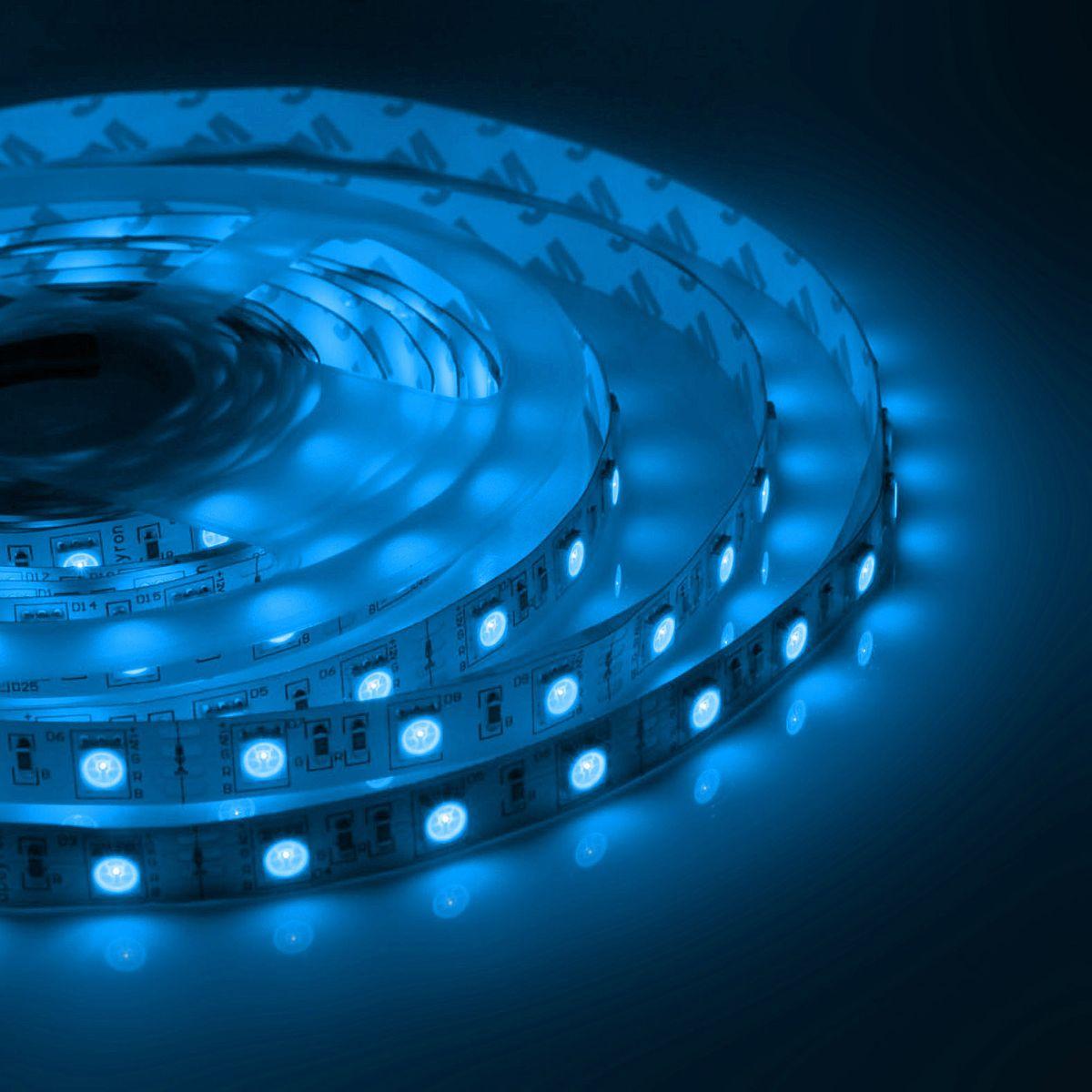 Лента светодиодная СТ smd5050 30д/м 12В IP20 5м RGB Apeyron - Фото 25