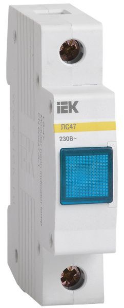 Сигнальная лампа ЛС-47 (синяя) (неон) IEK MLS10-230-K07