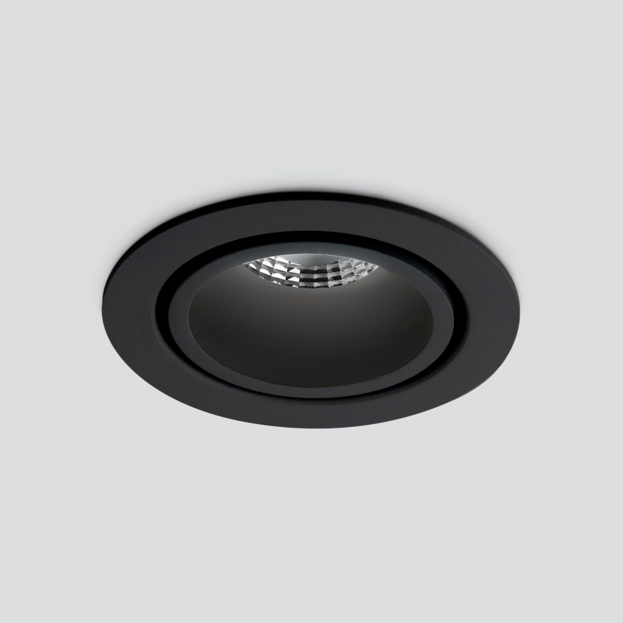 Светильник светодиодный встраиваемый точечный 15267/LED 7W 4200K черный Elektrostandard - Фото 4