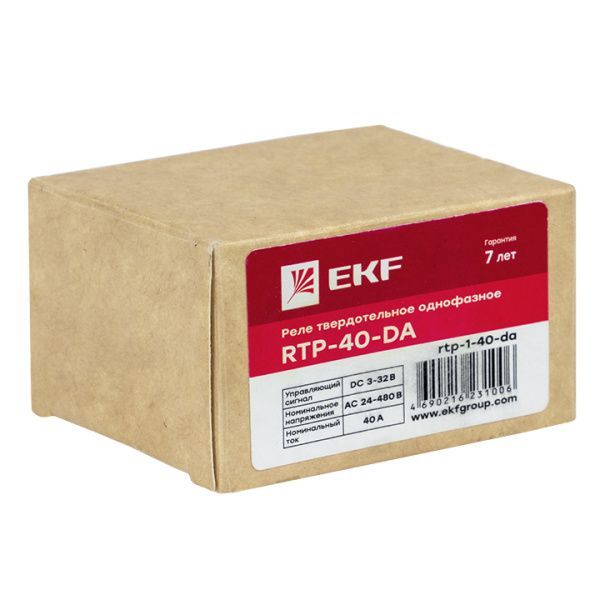 Реле твердотельное однофазное RTP-40-DA EKF