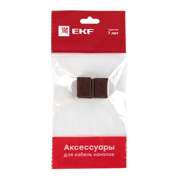 Соединитель (15х10) (4 шт) темн. дерево EKF-Plast
