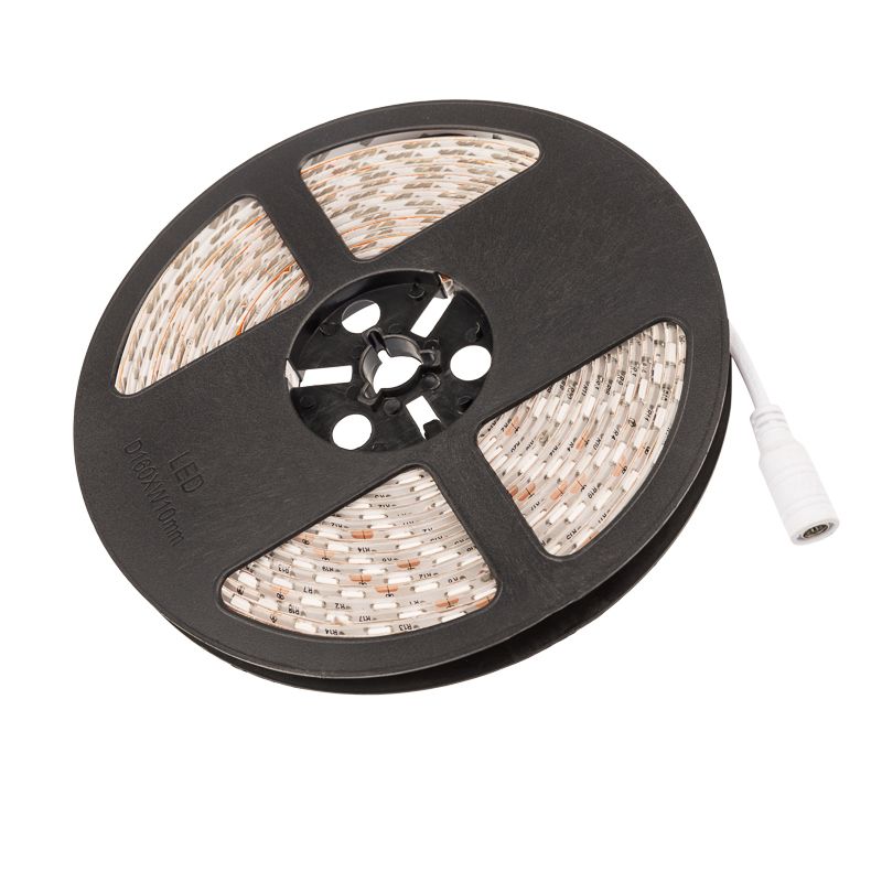 Лента светодиодная 12В, SMD5050, 14,4Вт/м, 60 LED/м, желтый, 10мм, 5м, IP65 LAMPER - Фото 4