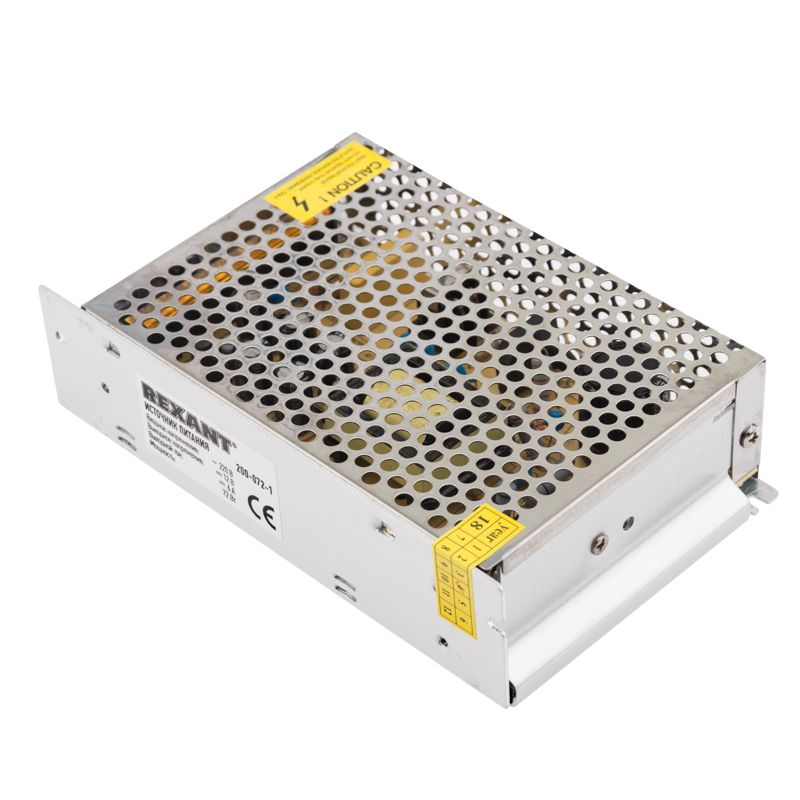 Источник питания 220 V AC/12 V DC 6 A 72 W с разъемами под винт, без влагозащиты (IP23) - Фото 3