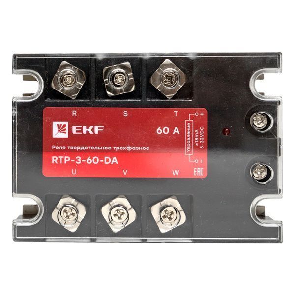 Реле твердотельное трехфазное RTP-60-DA EKF - Фото 3