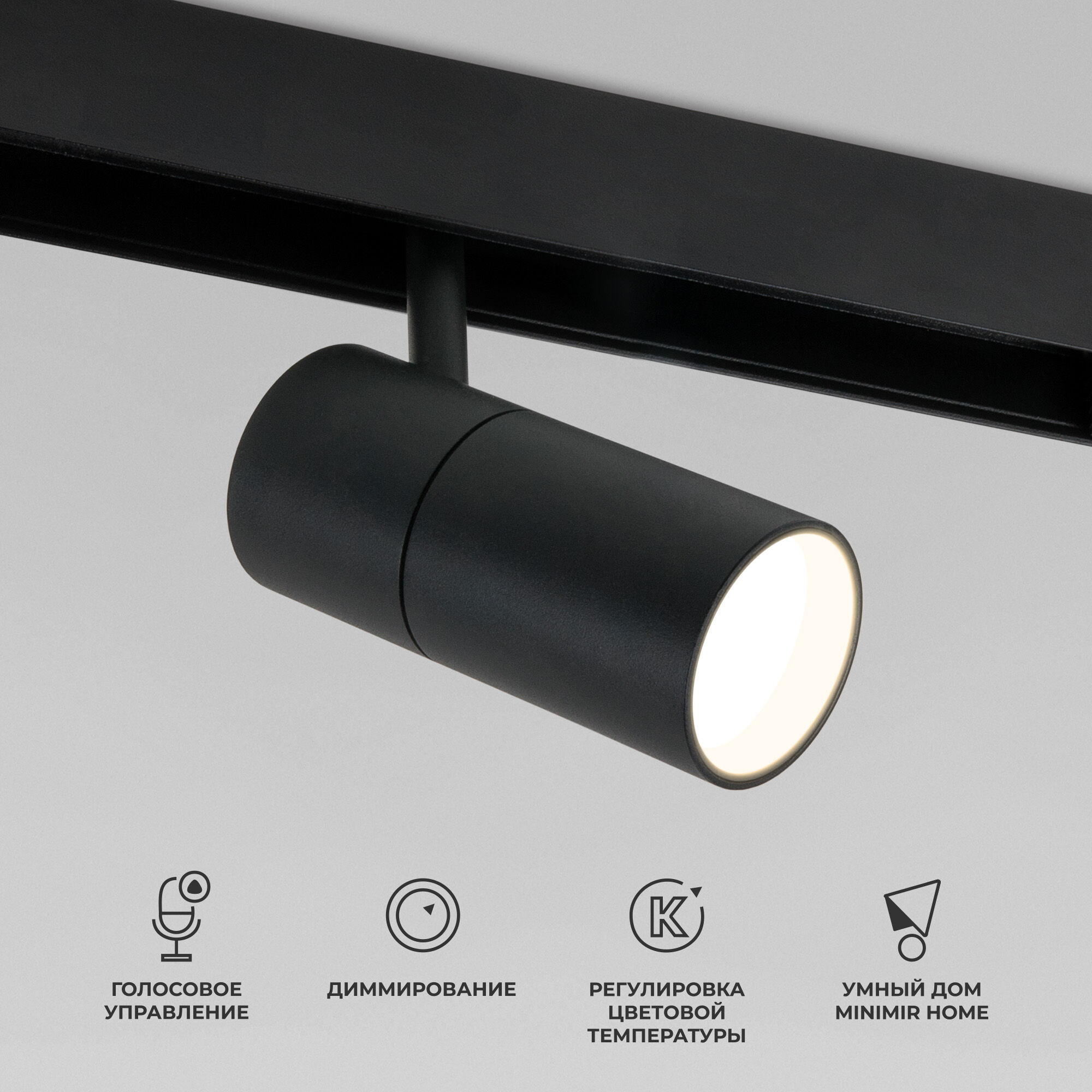 Slim Magnetic Умный трековый светильник 12W 2700-6500K Dim R02 (чёрный) 85075/01 Elektrostandard