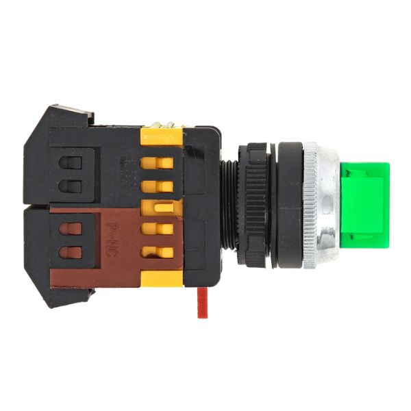 Переключатель ANC-22 2P зеленый с подсветкой 380В NO+NC EKF - Фото 2