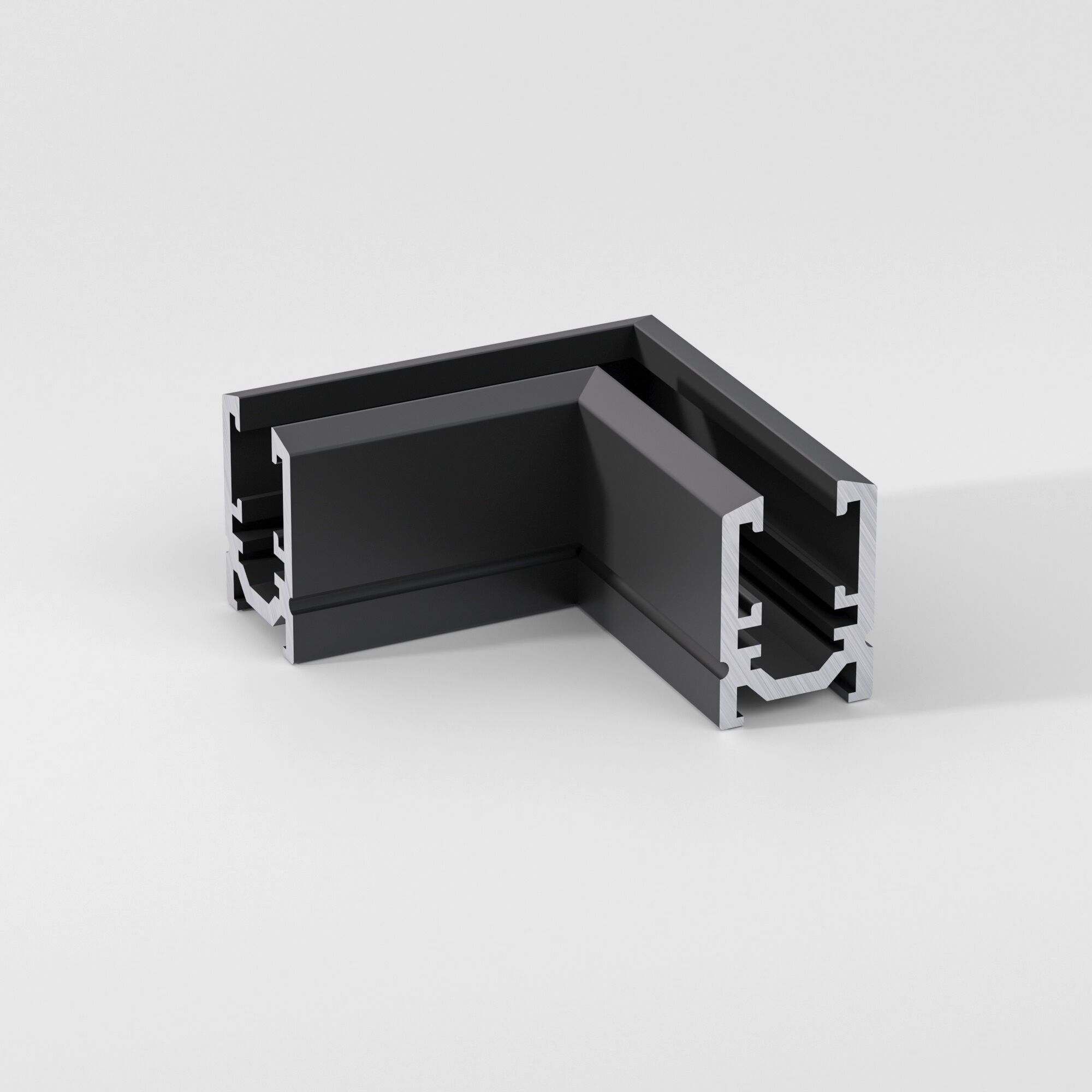 Mini Magnetic Коннектор угловой для накладного шинопровода (черный) - Фото 2