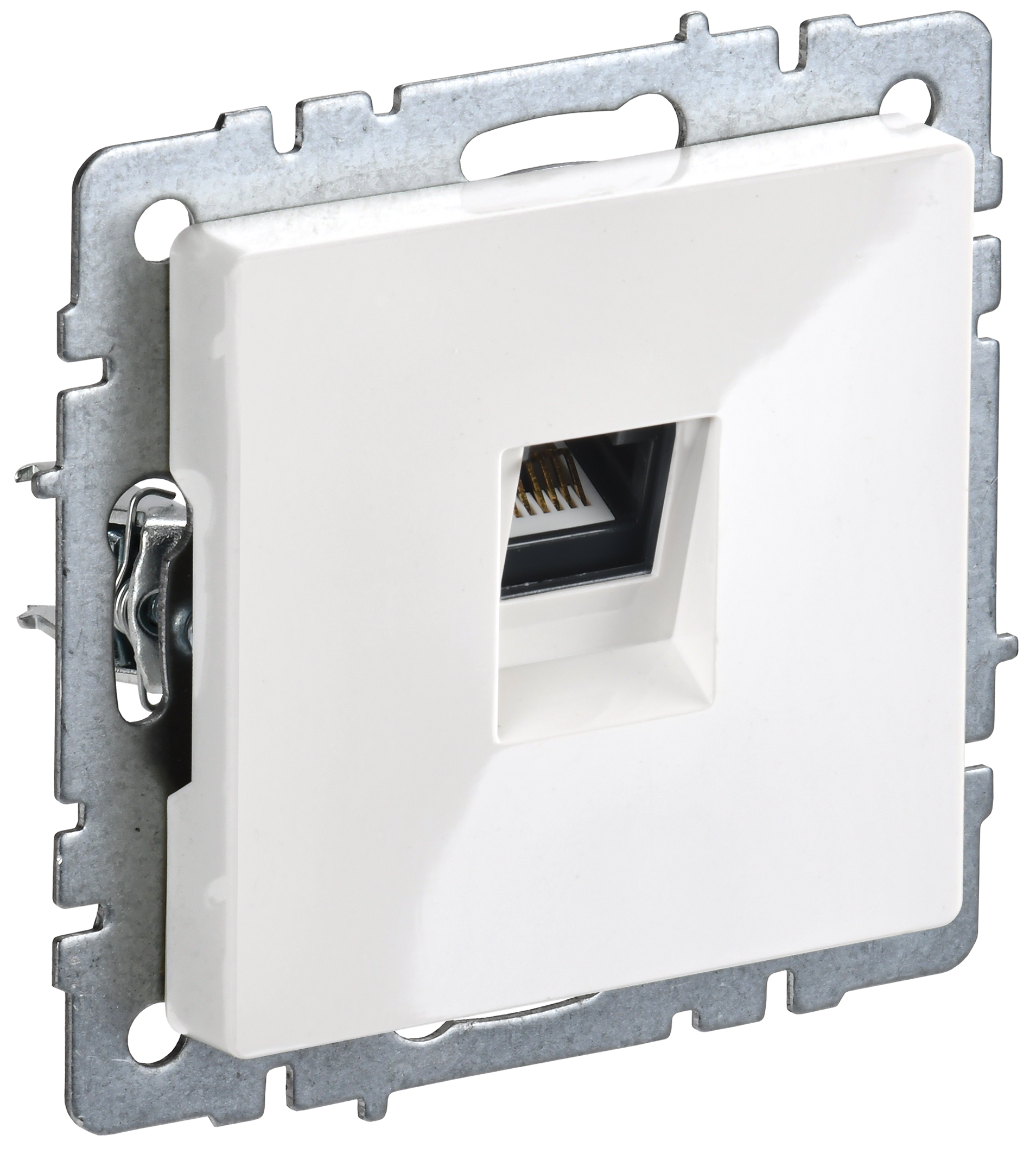 BRITE Розетка компьютерная RJ45 кат.6 РК11-БрБ белый IEK