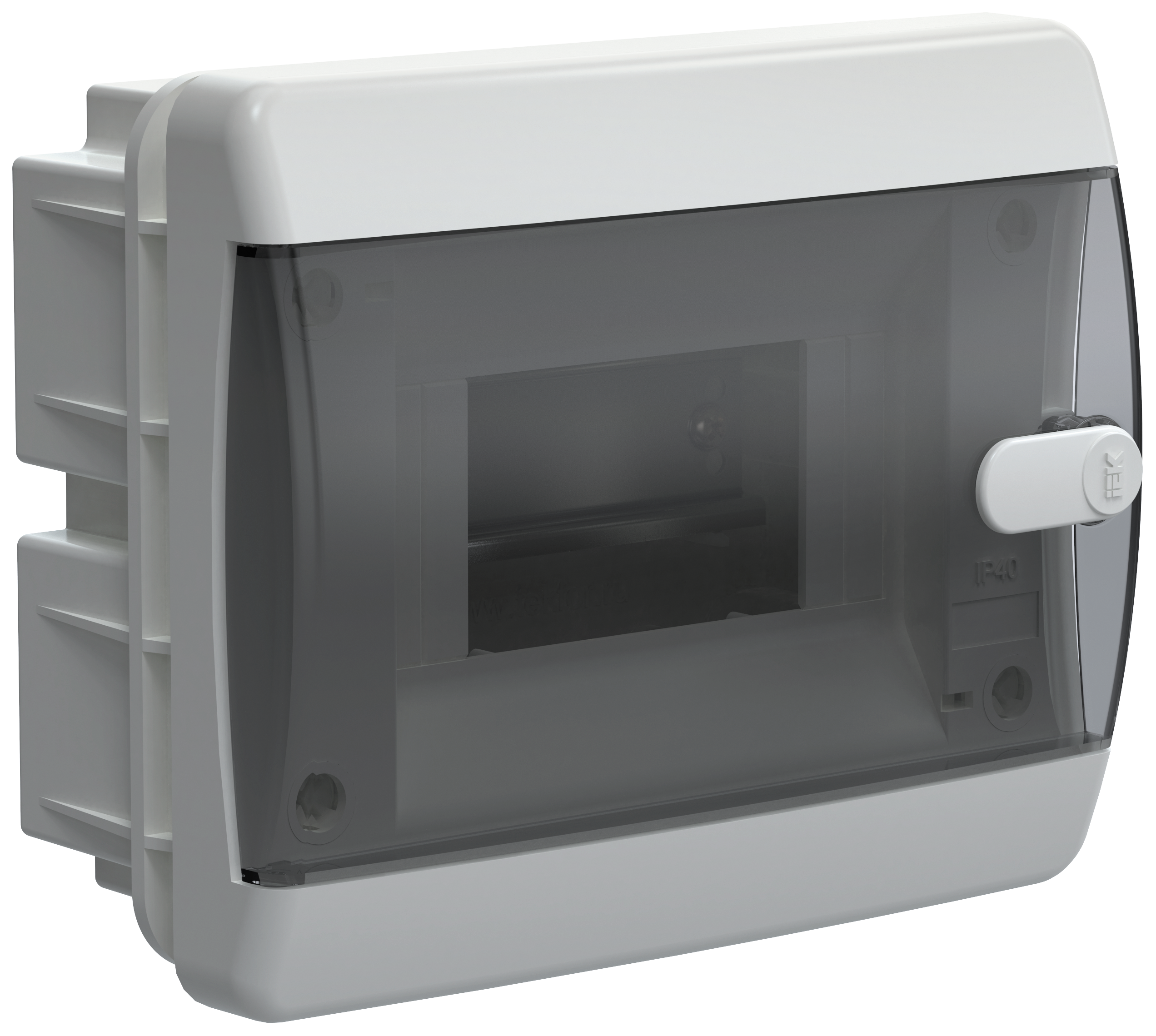 UNION Compact Корпус пластиковый ЩРВ-П-6 IP41 черная прозрачная дверь IEK для защиты электрооборудования