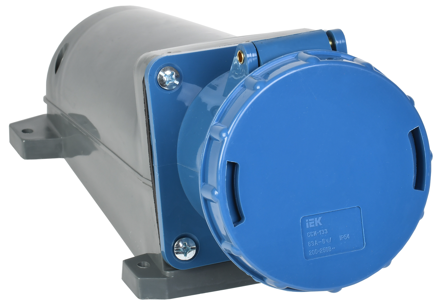 Розетка стационарная ССИ-133 2P+PE 63А 200-250В IP54 IEK