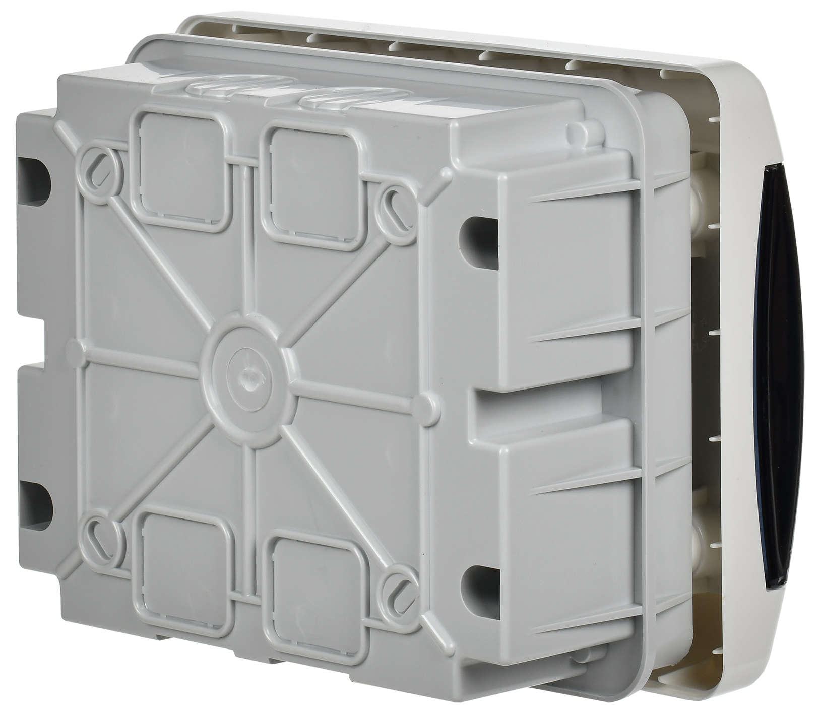 UNION Compact Корпус пластиковый ЩРВ-П-6 IP41 черная прозрачная дверь IEK для защиты электрооборудования - Фото 5
