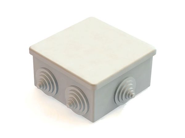 Коробка распаячная для о/п 85х85х40мм IP44, 6 входов (60шт) - КМ-209