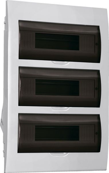Корпус пластиковый ЩРВ-П-36 черная прозрачная дверь IP41 GENERICA