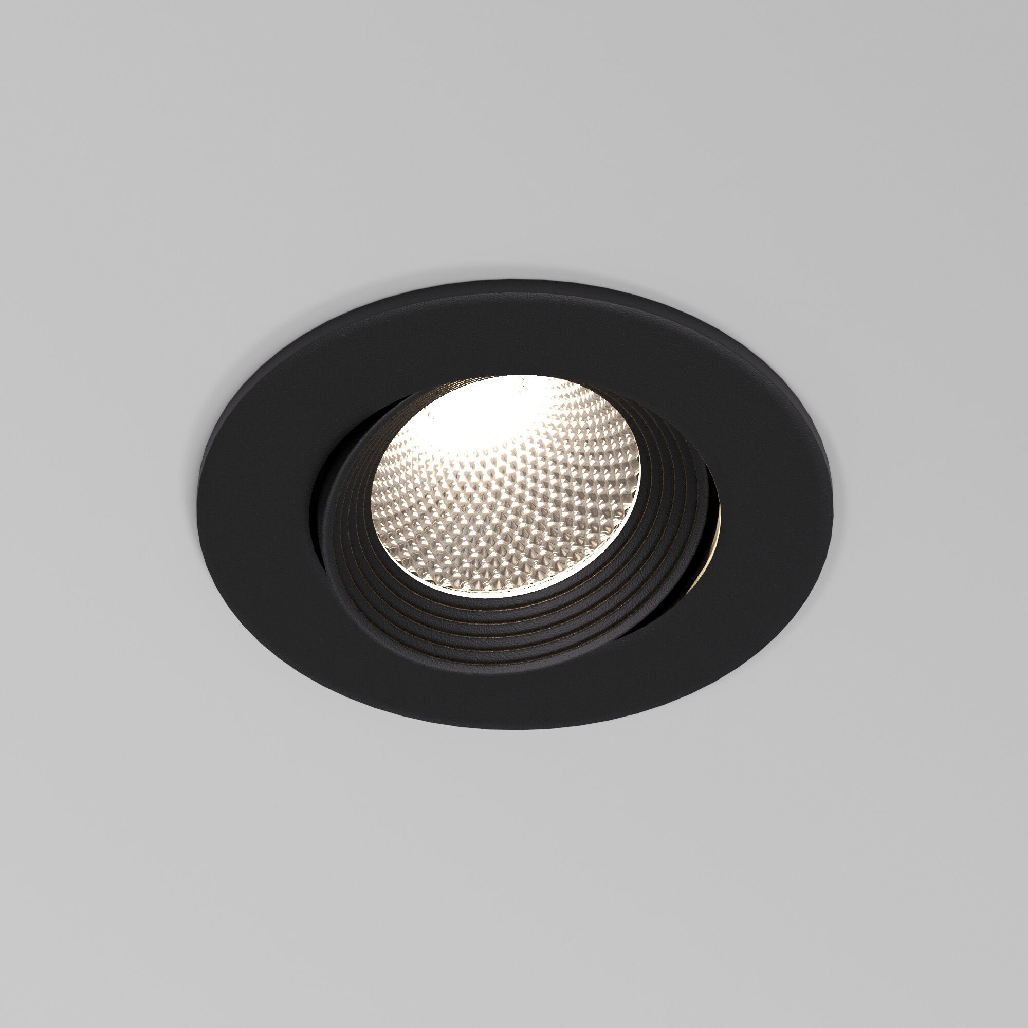 Светильник встраиваемый светодиодный Even черный 25094/LED Elektrostandard