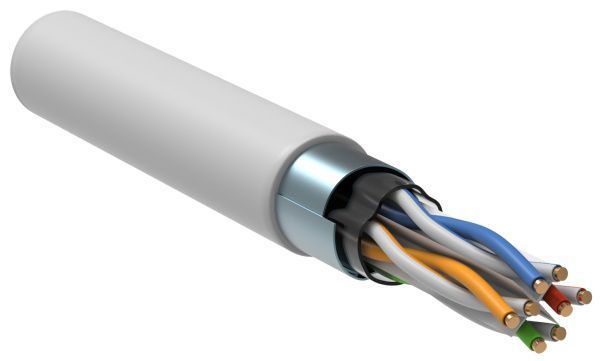 ITK Витая пара F/UTP кат.6 4х2х23AWG solid PVCLS нг(А)-LSLTx белый (305м) для телекоммуникационных систем