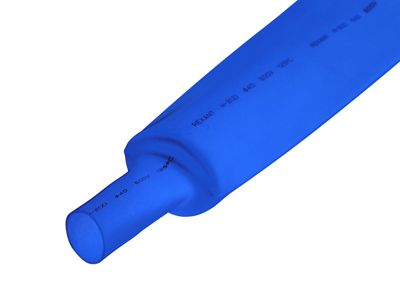 Трубка термоусаживаемая ТУТ нг 35,0/17,5мм, синяя, упаковка 10 шт. по 1м REXANT для защиты соединений - Фото 2