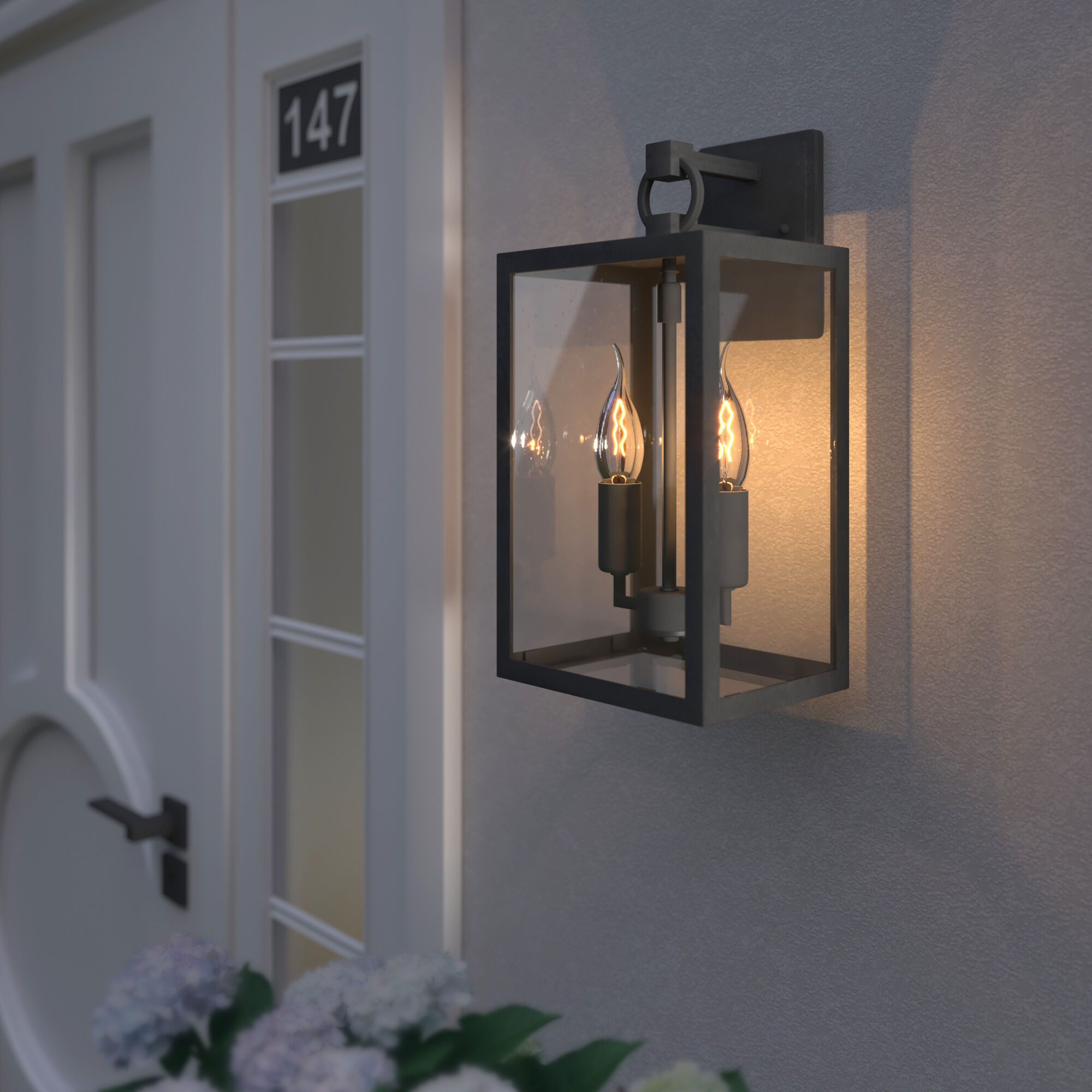 Светильник уличный настенный Candle D 35150/D черный Elektrostandard - Фото 5