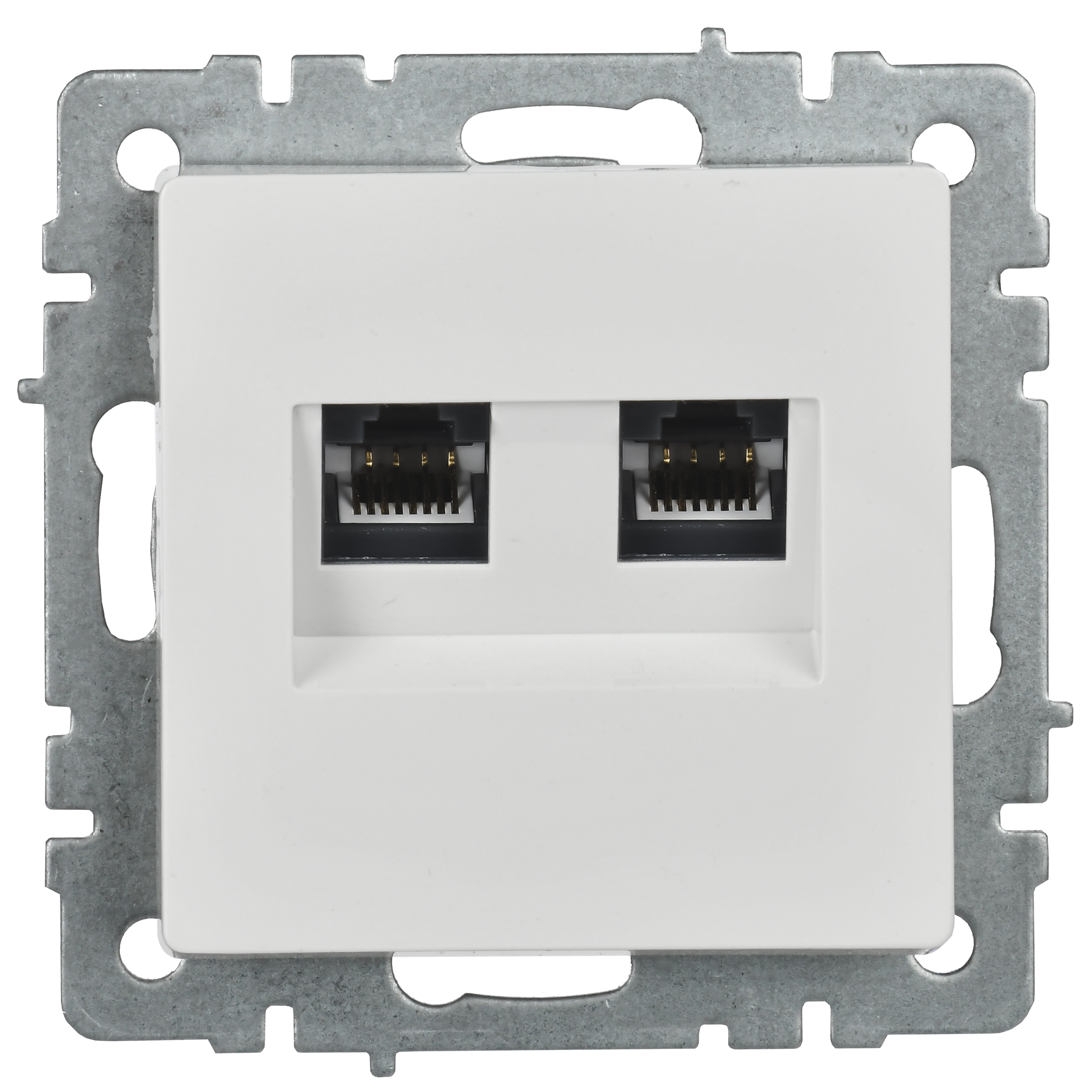 BRITE Розетка двойная RJ11+RJ45 кат.5E РК/Т12-БрБ белый IEK - Фото 7